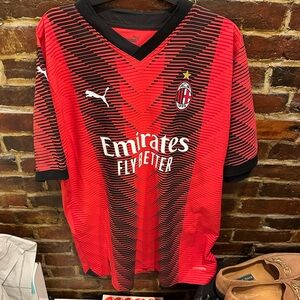 Christian Pulisic AC Milan Puma 2023/24 Home Authentic Jersey Size XL